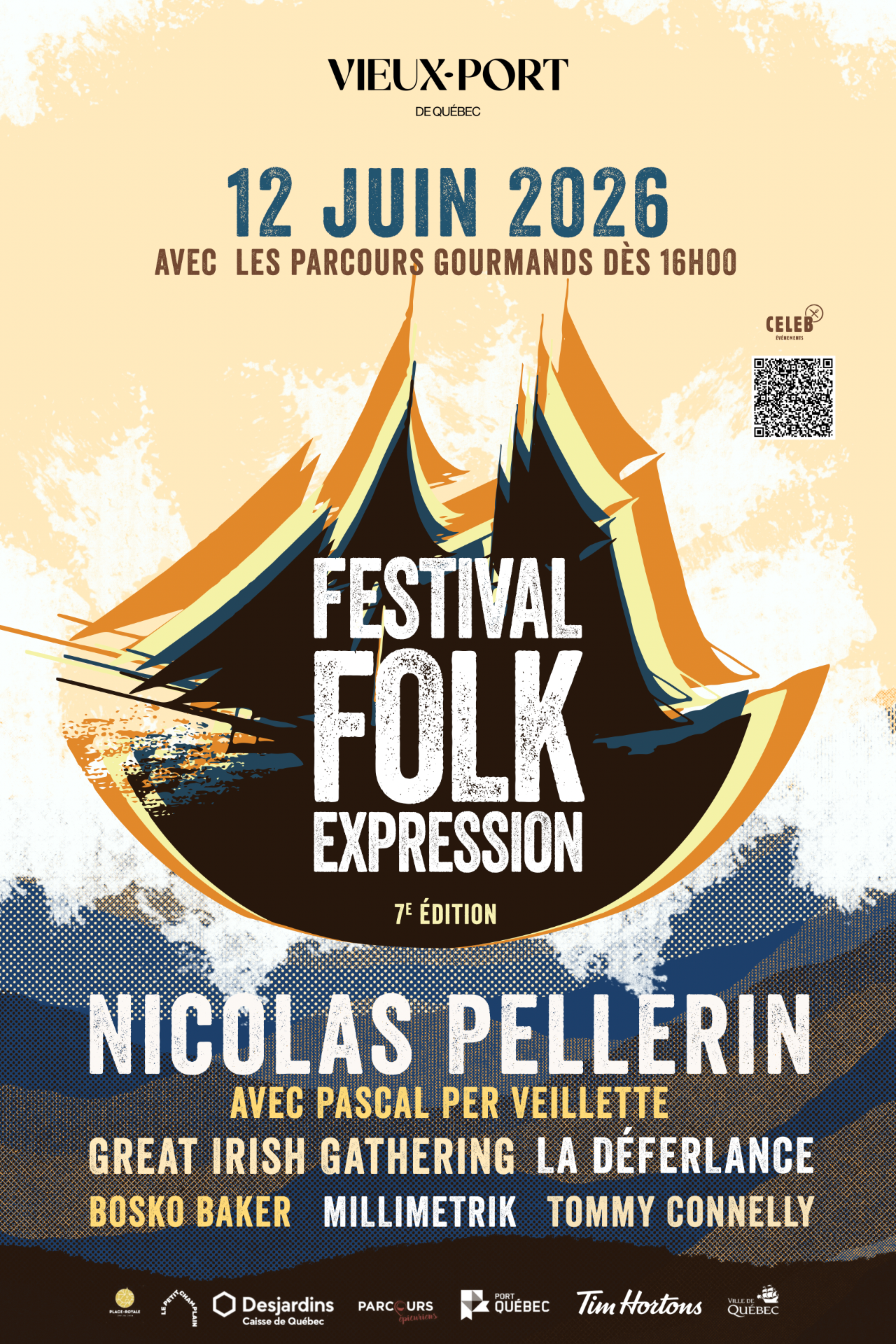 Affiche officielle du Festival Folk Expression 2026